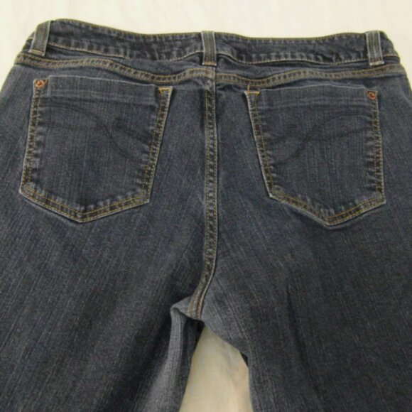 WOMENs sz16 DKNY REGULAR ZIPPER FLY BUTTON COTTON DENIM CLASSIC JEANS IG 932 - Picture 11 of 12